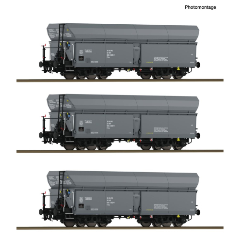 Roco H0 6600324 3-tlg. Set: Selbstentladewagen PKP Ep. IV