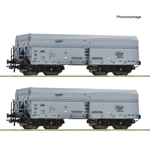 Roco H0 6600328 2-tlg. Set: Selbstentladewagen PKP Ep. V