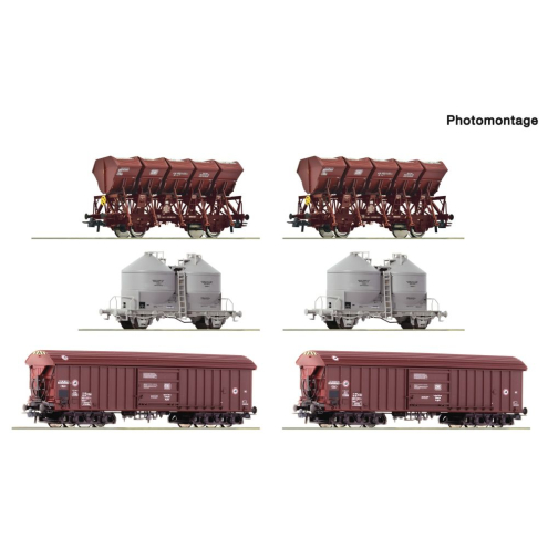 Roco H0 6600329 Display: Rangierbahnhof/Schüttgut 6-tlg. Display DB Ep. IV