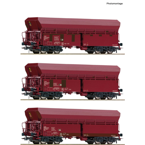 Roco H0 77033 3-tlg. Set: Selbstentladewagen, Holcim