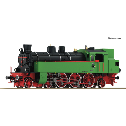 Roco H0 78084 Steam loco 77 . 28 green AC - Snd . Ep.IV