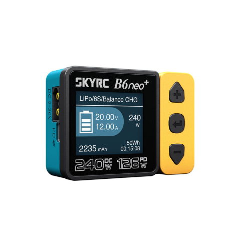 SkyRC SK100211-03 B6 neo+ Ladegerät LiPo 1-6s 10A 240W Gelb / Blau