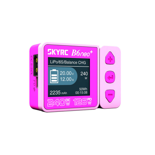 SkyRC SK100211-04 B6 neo+ Ladegerät LiPo 1-6s 10A 240W Pink