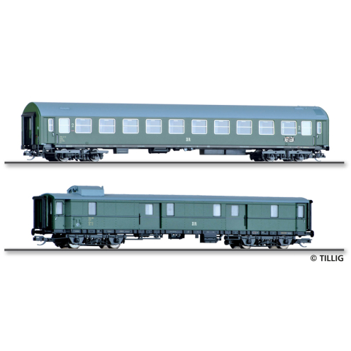 Tillig TT 01095 Reisezugwagenset D 118 Leipzig-Köln der DR, Ep. III
