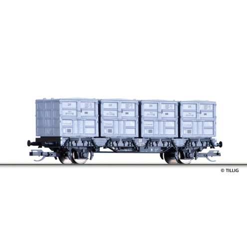 Tillig TT 14913 Behältertragwagen der DR, Ep. III