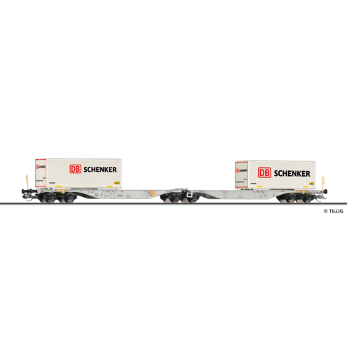 Tillig TT 18076 Containertragwagen der DB AG, Ep. VI