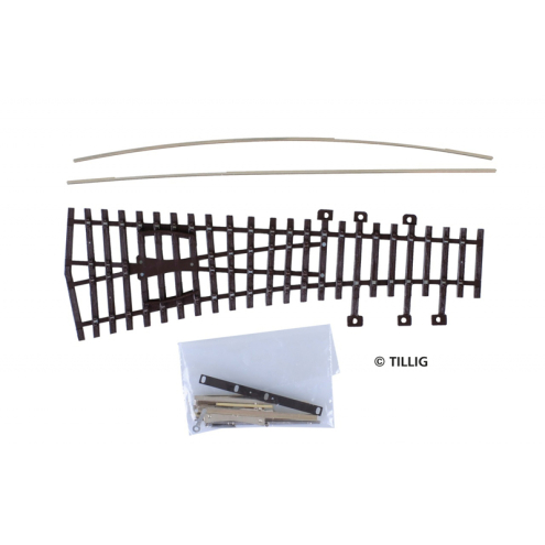 Tillig H0-Standard 82430 Bausatz einfache Weiche 15° links