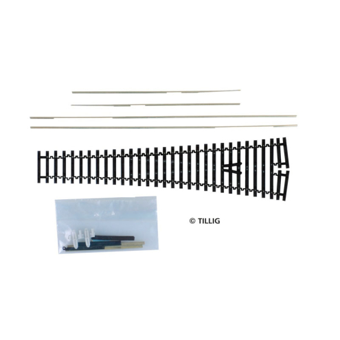 Tillig TT 83420 Flexsteg Bogenweiche 15° Bausatz