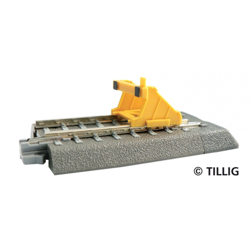 Tillig TT 83700 Bettungsgleis grau Prellbock