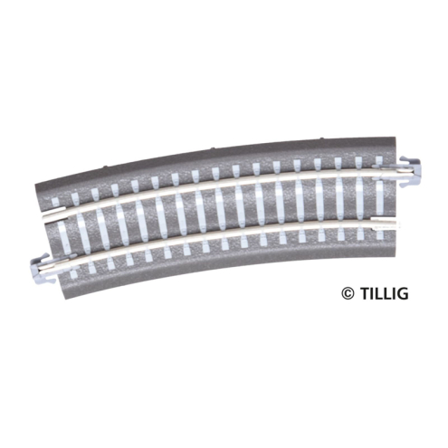 Tillig TT 83772 Bettungsgleis grau Gleisstück R3
