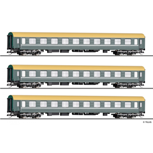 Tillig TT 01096 Reisezugwagenset „Filmzug“ der DB AG, Ep. VI