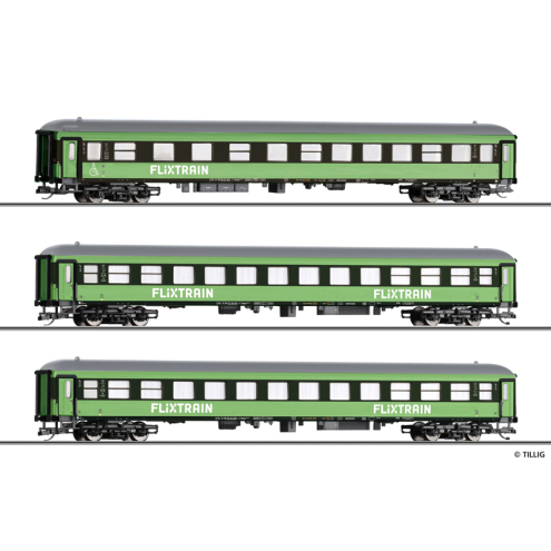 Tillig TT 01100 Reisezugwagenset „Flixtrain“, Ep. VI