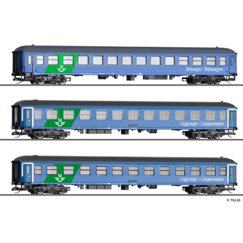 Tillig TT 01102 Reisezugwagenset der RDC Deutschland GmbH, Ep. II