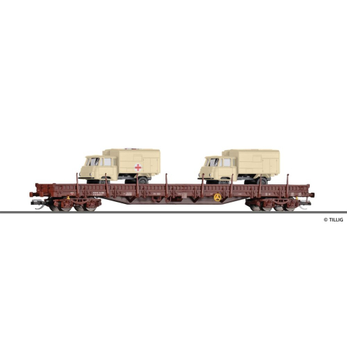 Tillig TT 018146 Niederbordwagen Res 3936 der DR Ep. IV
