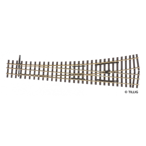 Tillig H0-ELITE 85196 3-Schienen Weiche DSSW H0/H0e-H0 links