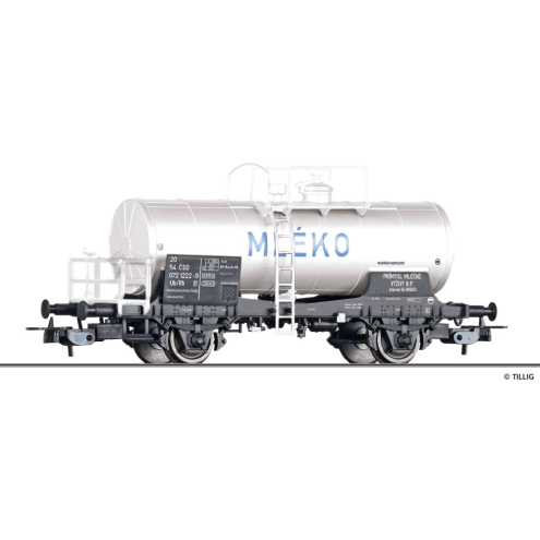 Tillig H0 77070 Kesselwagen Uh MLEKO eingestellt bei der CSD, Ep. IV