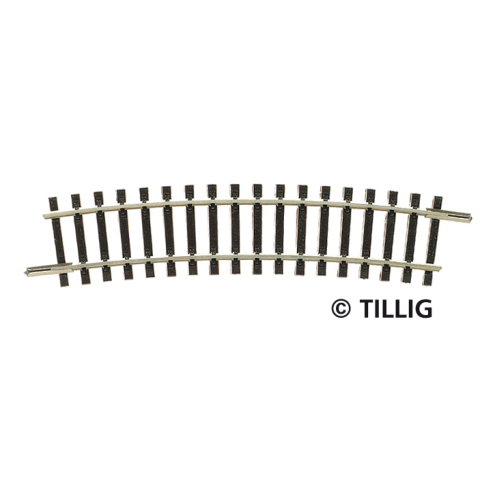 Tillig TT 83107 Gleisstück R22, gebogenes Gleis R353 mm/15°