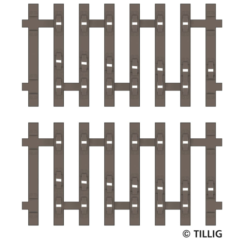 Tillig TT 083194 Flex-Schwellenband Zwangsgleis (einseitig) rechts 2 x 41,5mm Endstück -