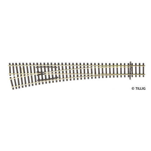 Tillig TT 83342 EW3 links, Abzweig 12°, Radius 984, Länge 207mm