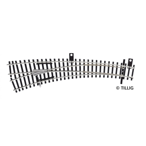 Tillig TT 83364 IBW links Abzweig 15°, Radius 631, Abzweig 30°, Radius 310