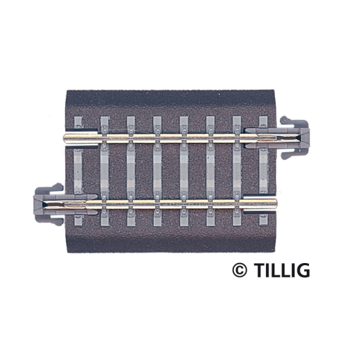 Tillig TT 83703 Bettungsgleis grau Gleisstück G4, Gerades Gleis 41,5 mm