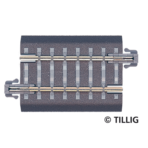 Tillig TT 83705 Bettungsgleis grau Gleisstück G3, Gerades Gleis 43 mm