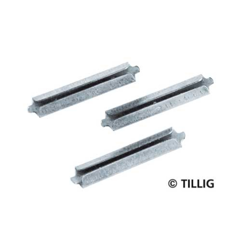 Tillig TT / H0 86102 Schienenverb. blank - auch für H0 Standard