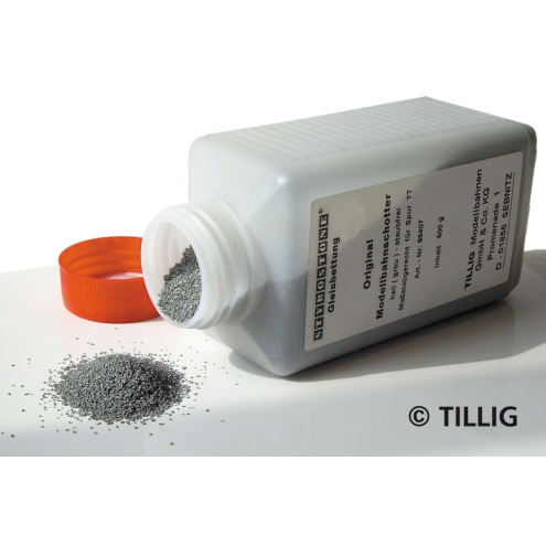 Tillig 86407 Schotter Modellgleis hell (grau) - 500g