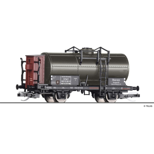 Tillig TT 095779 Kesselwagen „Ölverein 4 Dresden“, eingestellt bei der DRG Ep. II