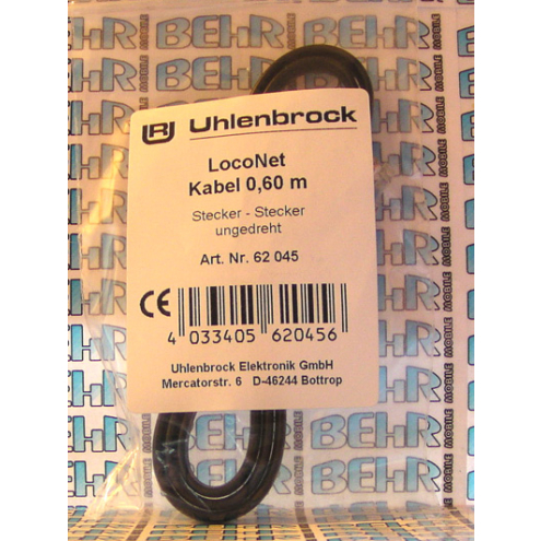 Uhlenbrock 62045 LocoNet-Anschlußkabel 60 cm ungedreht