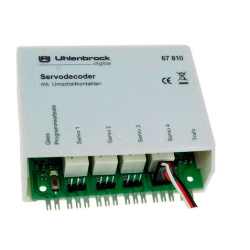 Uhlenbrock 67810 Servodecoder mit Relais für 4 Servos