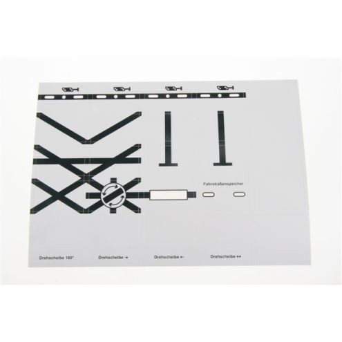 Uhlenbrock 69094 Track-Control Foliensatz Kreuzungen, Fahrstraße