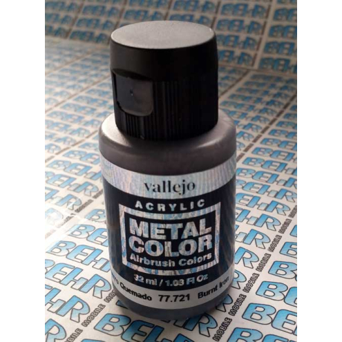 Vallejo 77721 Metall gebranntes Eisen, 32 ml