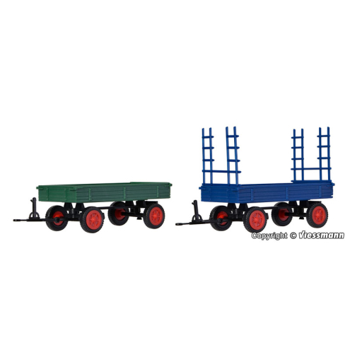 Kibri H0 15702 FENDT Gummiradwagen, 2 Stück