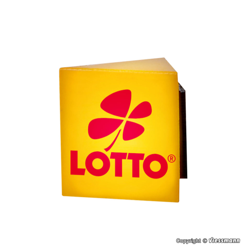 Viessmann H0 1374 Reklameschild LOTTO mit LED-Beleuchtung