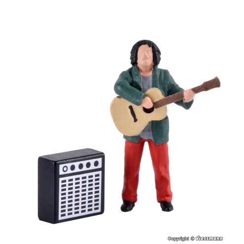 Viessmann H0 1510 Straßengitarrist mit Verstärker, bewegt