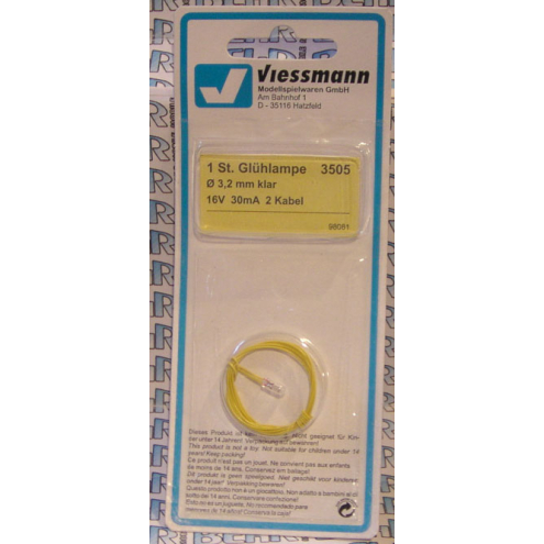 Viessmann 3505 Glühlampe 16 Volt / 2 Kabel