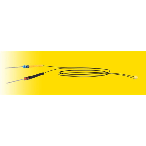 Viessmann 3560 LED warmweiß mit angelötetem Kabel, 5 Stück