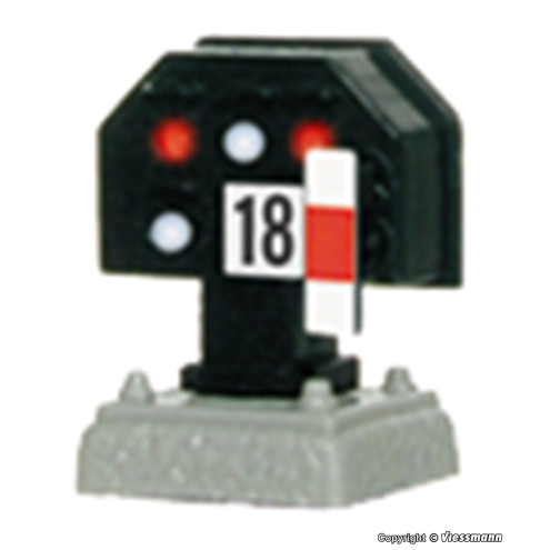 Viessmann H0 4018 Licht-Sperrsignal nieder