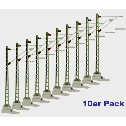 Viessmann N 4309 10er-Pack Streckenmast (alt 43103)