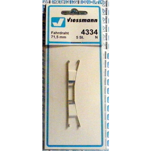 Viessmann N 4334 Oberleitung Fahrdraht 71,5 mm / 5 Stück