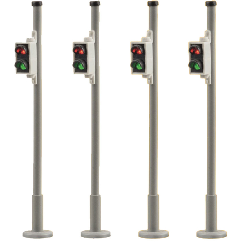 Viessmann 5096 H0 Fußgängerampel, 4 Stück, nur passend zu 5095 V