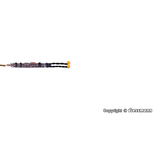 Viessmann 5270 Mini-LED gelb, 2 Stück mit Mikro-Blinkelektronik