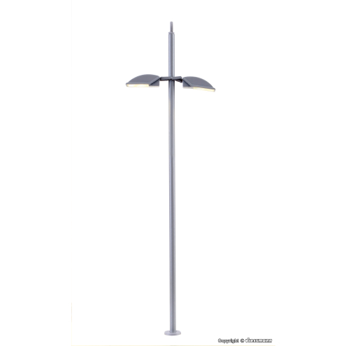 Viessmann H0 6034 Stadtleuchte modern, doppelt, LED weiß
