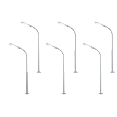 Viessmann H0 60906 Peitschenleuchten-Set 5+1 mit LED