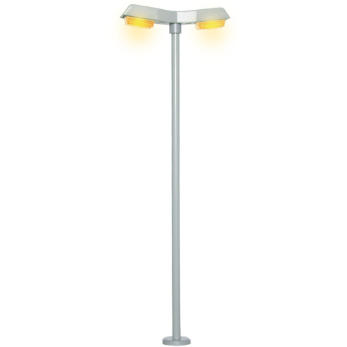 Viessmann H0 6098 Straßenl. modern doppelt gelbe LED (alt 60981)