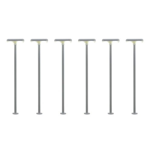 Viessmann H0 63646 Bahnsteigleuchte, 2 LEDs weiß 5+1