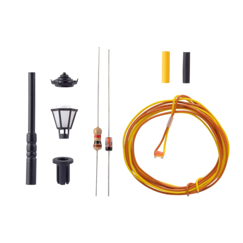 Viessmann N 6620 Bausatz Parklaterne, LED warmweiß