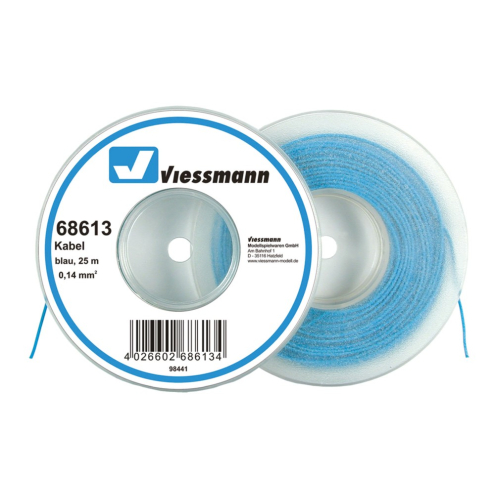Viessmann 68613 Litze 0,14qmm blau auf Abrollspule