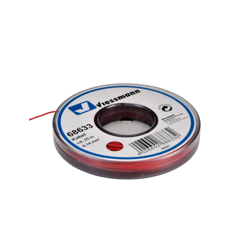 Viessmann 68633 Litze 0,14qmm rot auf Abrollspule